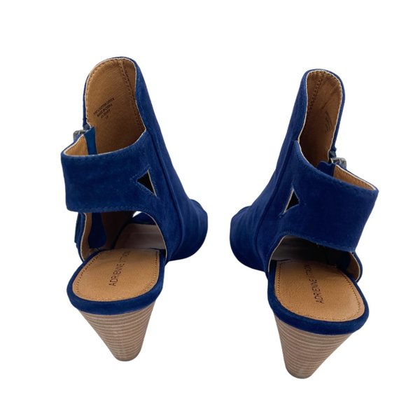 Adrienne Vittadini Phyre Suede Shootie Blueberry - Picture 7 of 15